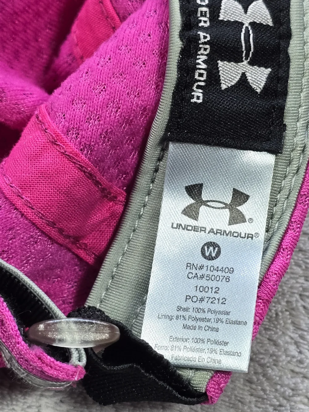 Under Armour Women's Hot Pink Performance Running Cap with White Logo